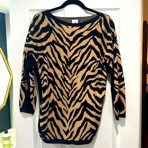 Cabi leopard sweater size small